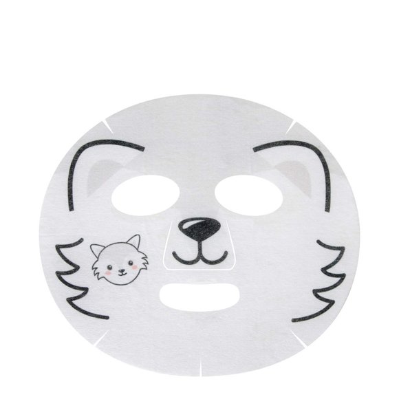 NEW The Creme Shop, 3 Pack, Chill Out, Skin! Animal Arctic Fox Face Mask Sheet - Picture 2 of 3